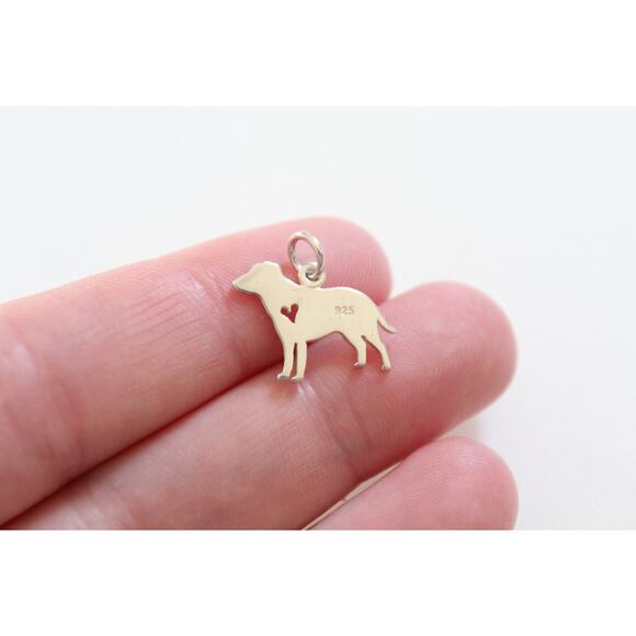 Sterling Silver Labrador Dog Charm - Picture 2 of 3